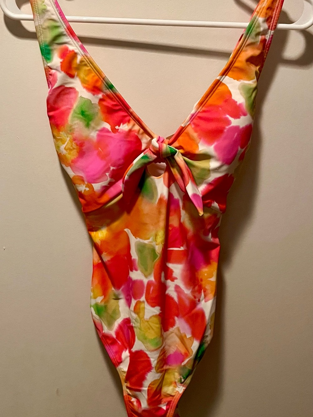 Shade & Shore Bright Watercolor Floral One-Piece Swimsuit